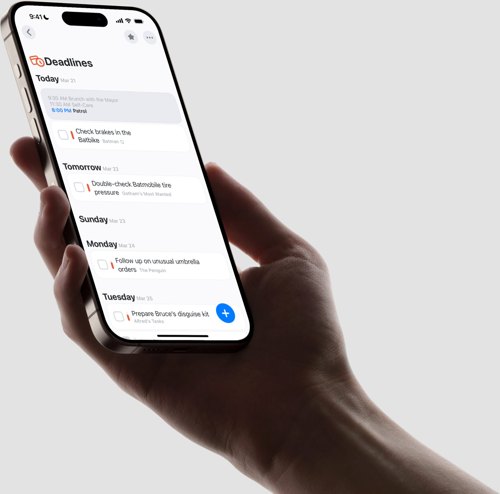 The redesigned Stuff interface